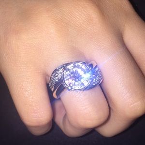 Silver Cubic Zirconia Ring